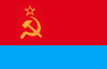
Державний   прапор   Української   Радянської
Соціалістичної Республіки являє собою прямокутне  полотнище,  яке
складається  з  двох  горизонтально розташованих кольорових смуг:
верхньої - червоного кольору,  яка становить дві  третини  ширини
прапора,  і  нижньої -  лазурового  кольору,  яка становить одну
третину ширини прапора,  з зображенням у його верхній частині, на
відстані  однієї  третини  довжини  від  древка,  золотих серпа й
молота і над ними червоної п'ятикутної зірки,  обрамленої золотою
каймою. Відношення ширини прапора до його довжини - 1 : 2.
            
